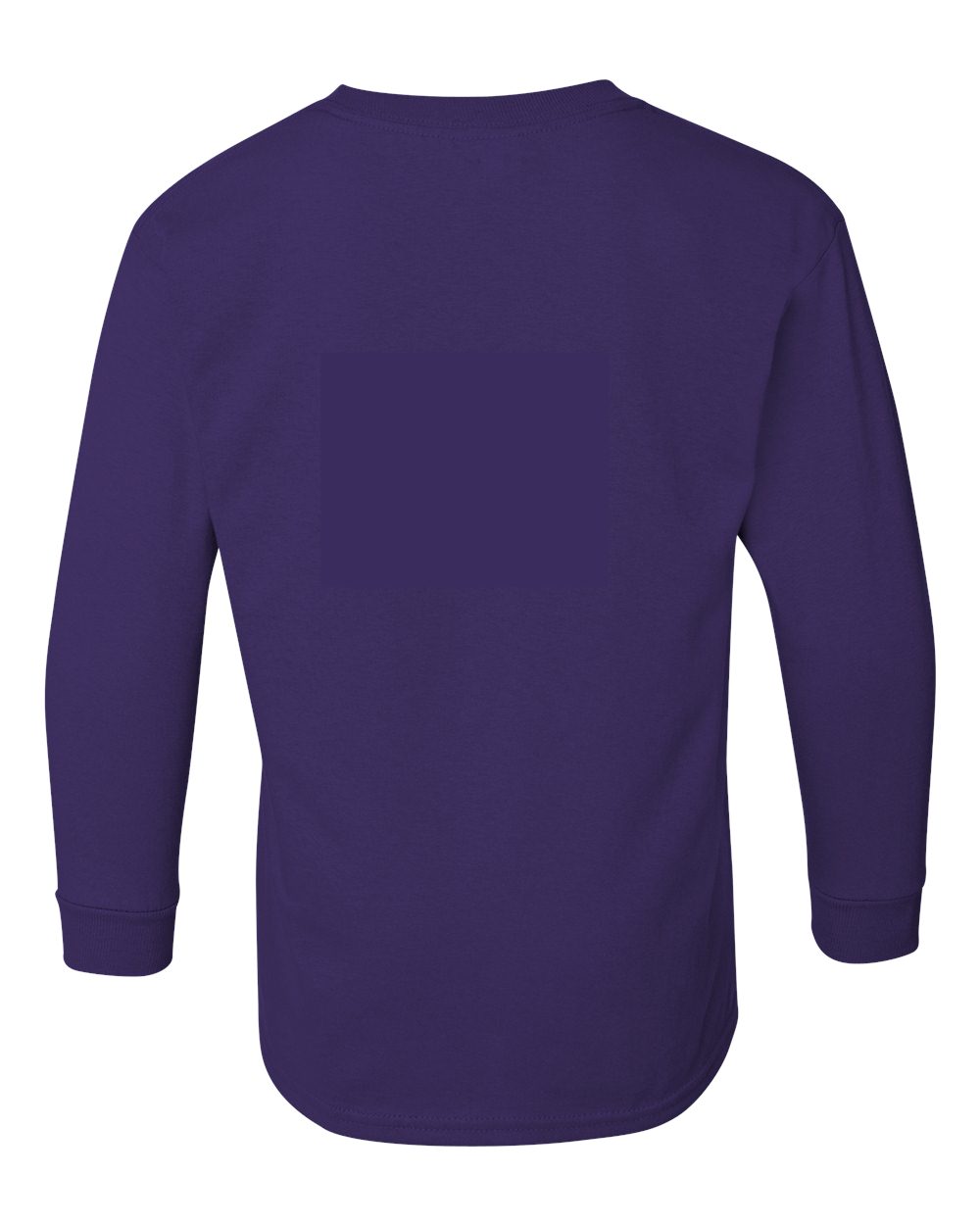 Gildan Youth Heavy Cotton™ Long Sleeve T-Shirt - 5400B Purple