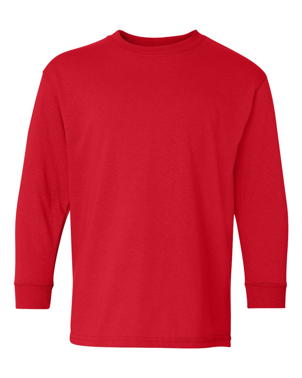 Gildan Youth Heavy Cotton™ Long Sleeve T-Shirt - 5400B Red