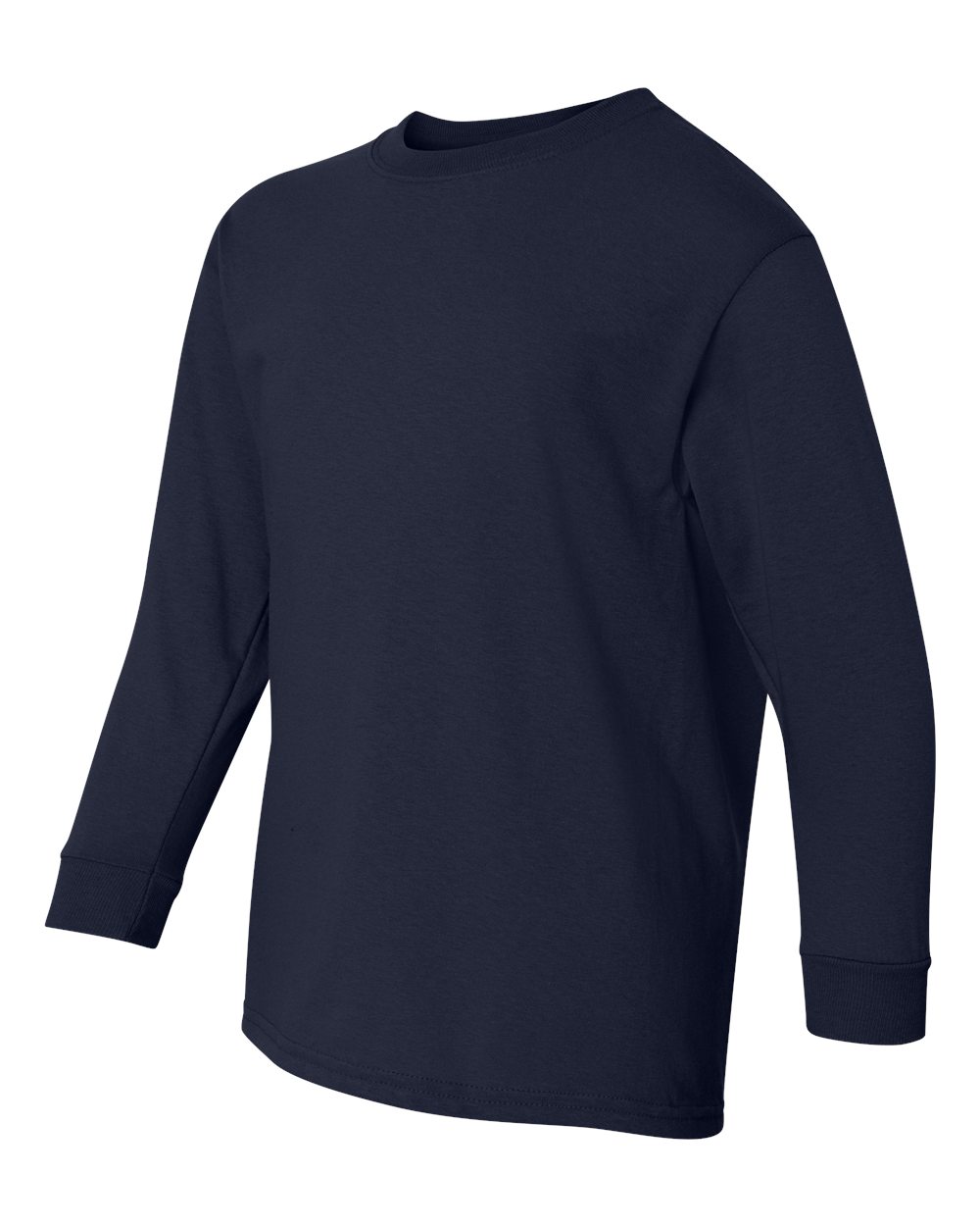 Gildan Youth Heavy Cotton™ Long Sleeve T-Shirt - 5400B Navy