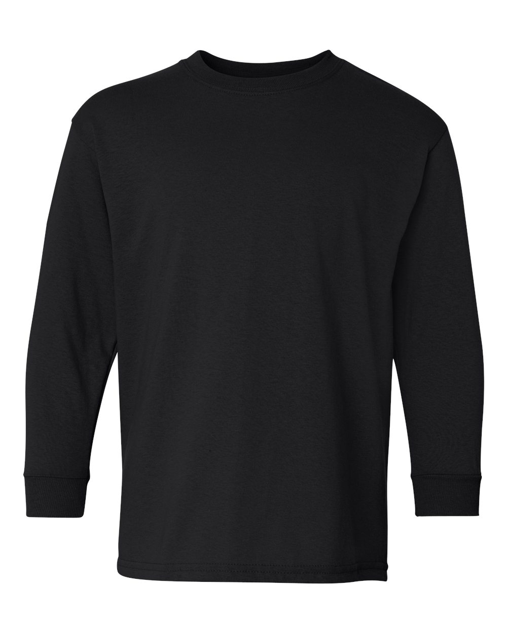 Gildan Youth Heavy Cotton™ Long Sleeve T-Shirt - 5400B Black