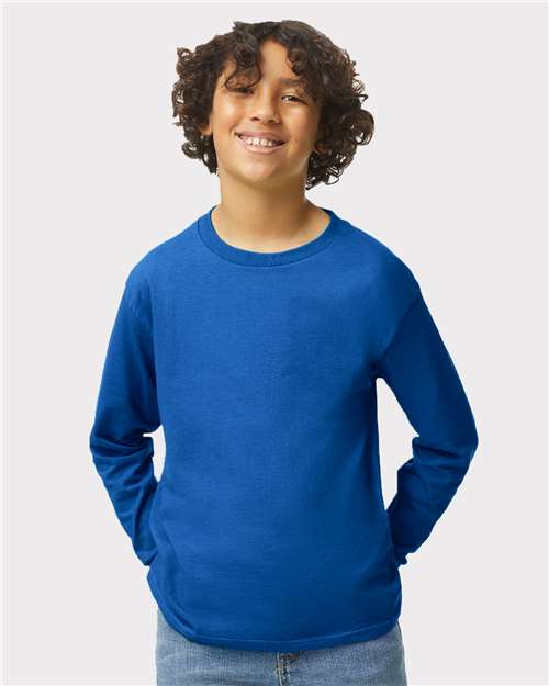 Gildan Youth Heavy Cotton™ Long Sleeve T-Shirt - 5400B Royal