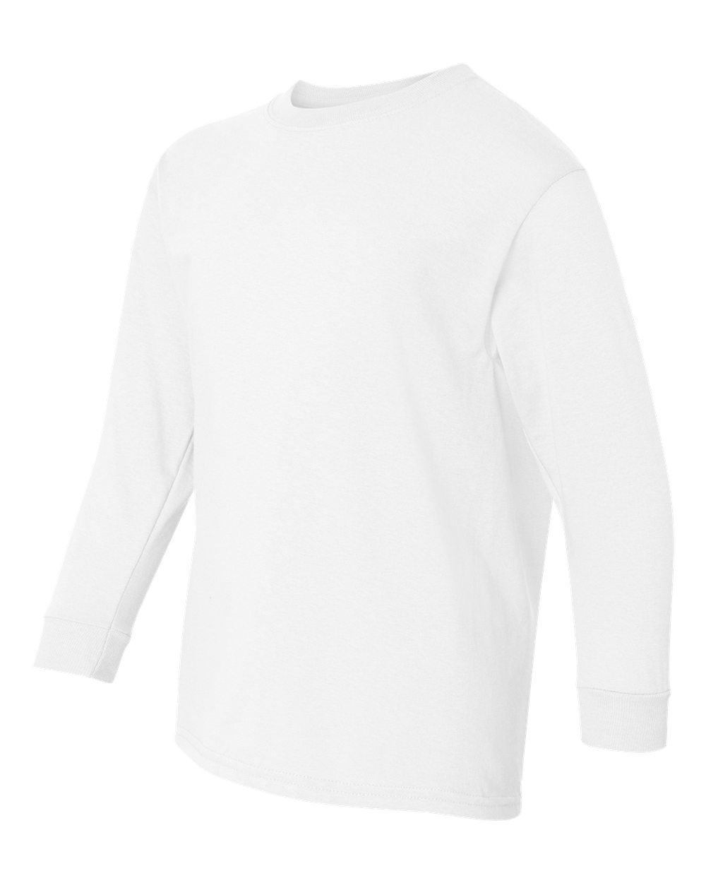 Gildan Youth Heavy Cotton™ Long Sleeve T-Shirt - 5400B White