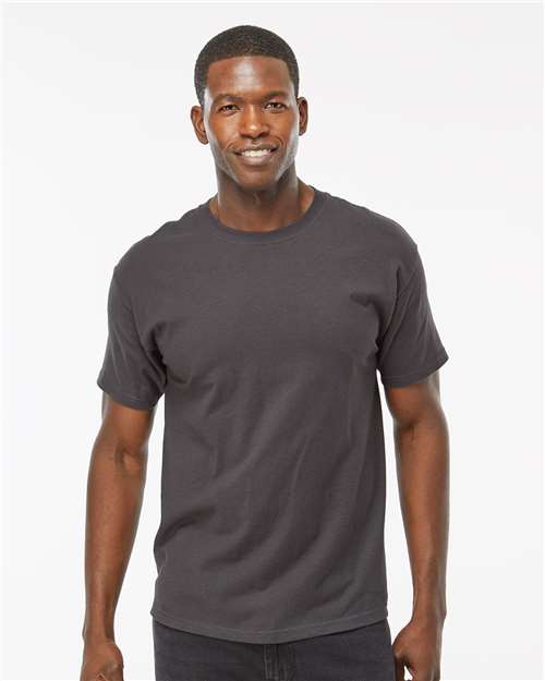 M&O Ring-Spun T-Shirt - 5500 - 5500M Charcoal
