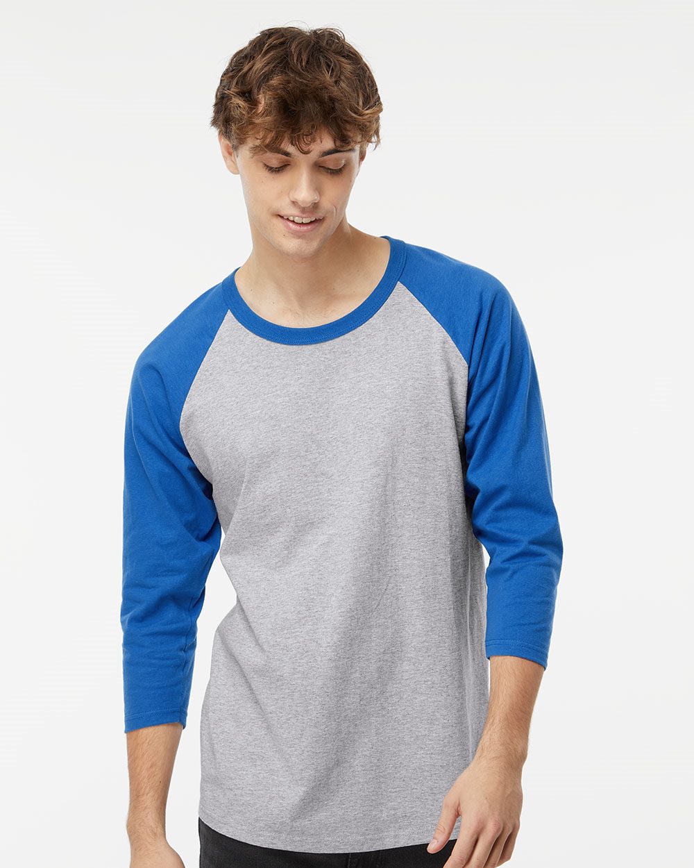 M&O Raglan Three-Quarter Sleeve Baseball T-Shirt - 5540