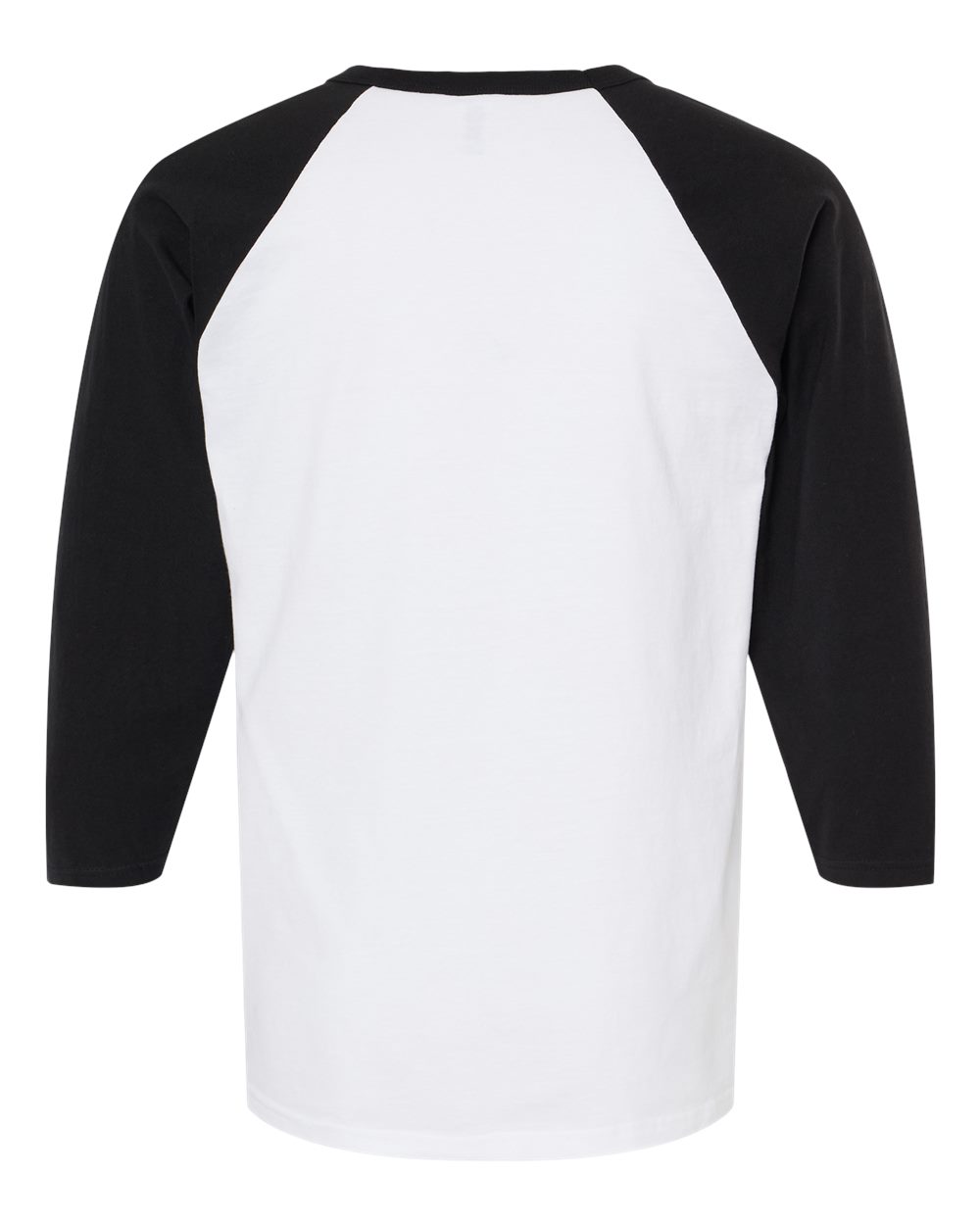 M&O Raglan Three-Quarter Sleeve Baseball T-Shirt - 5540 White- Black