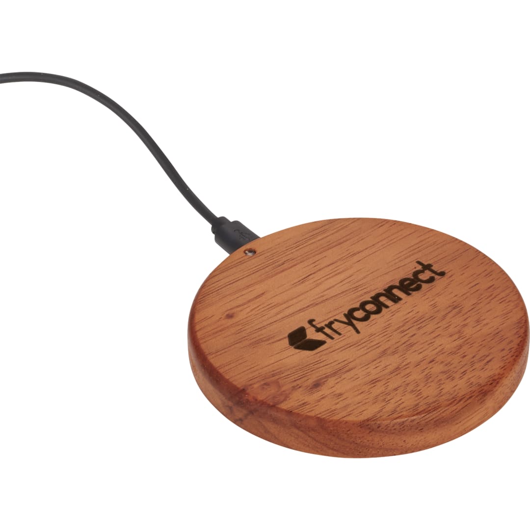FSC&#174; 100% Wood Wireless Charging Pad - 7141-27 Brown