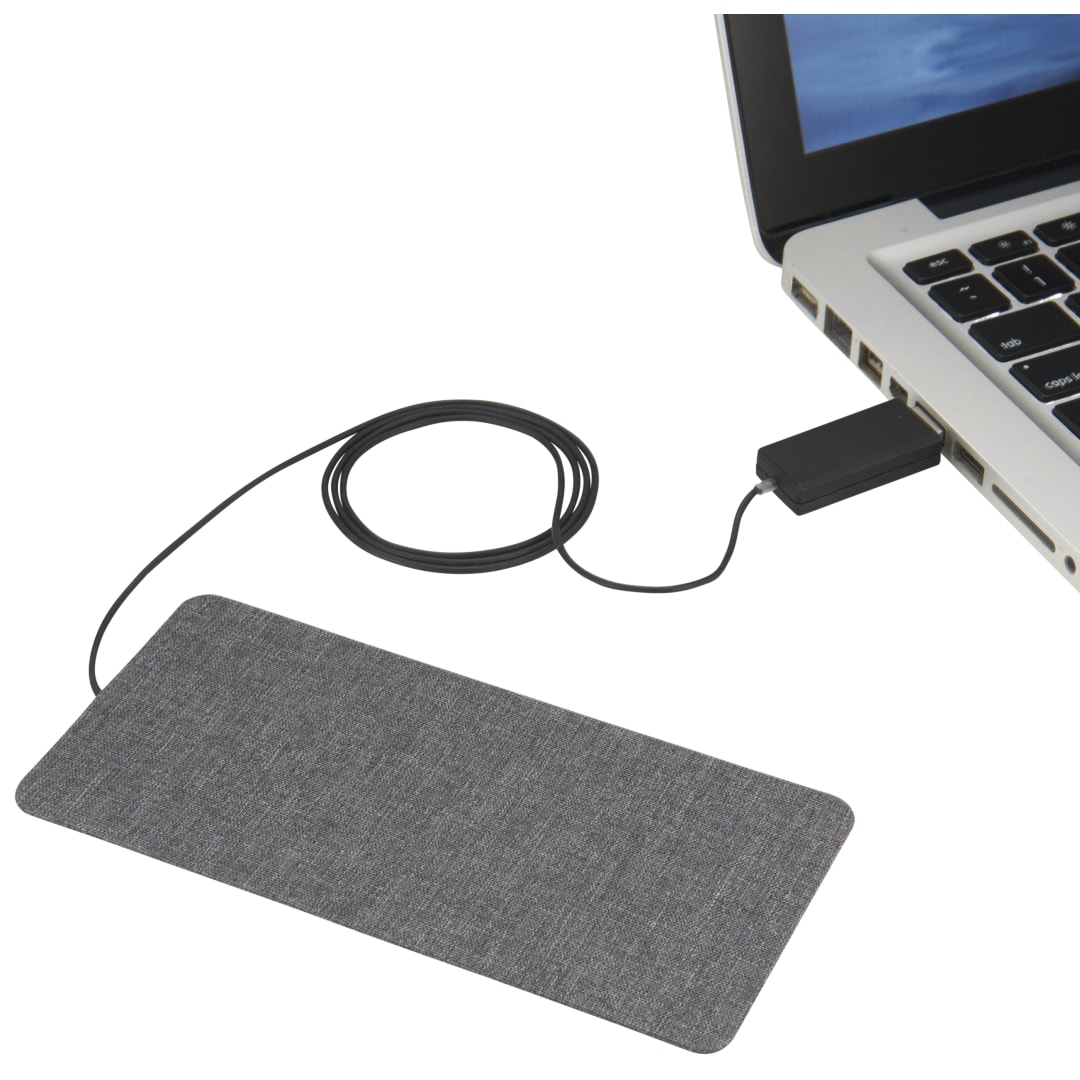Ultra Thin Fabric Wireless Charging Pad - 7141-83 Gray