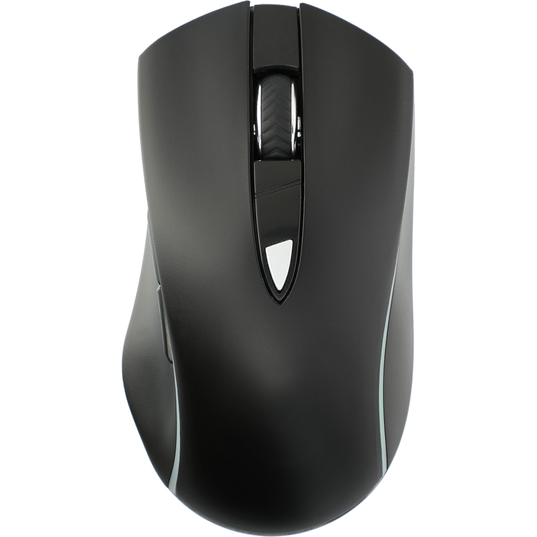 Light Up Logo Wireless Optical Mouse - 7142-24 Black
