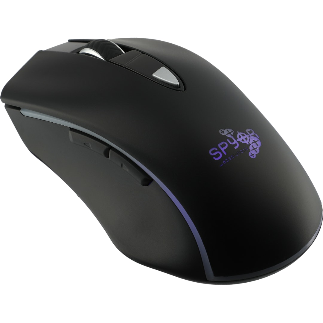 Light Up Logo Wireless Optical Mouse - 7142-24 Black