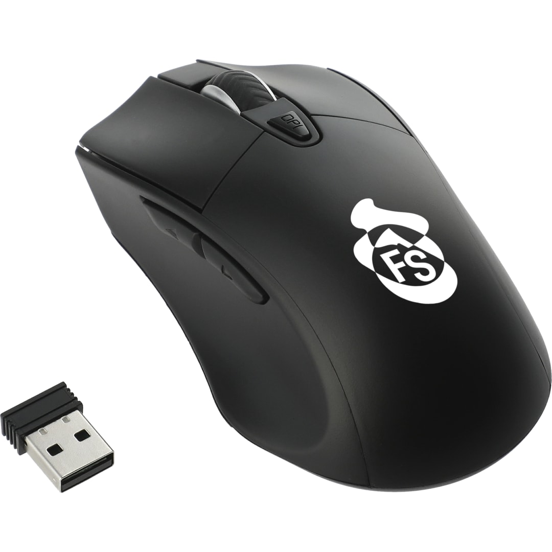 Wizard Wireless Mouse with Coating - 7142-49 Black