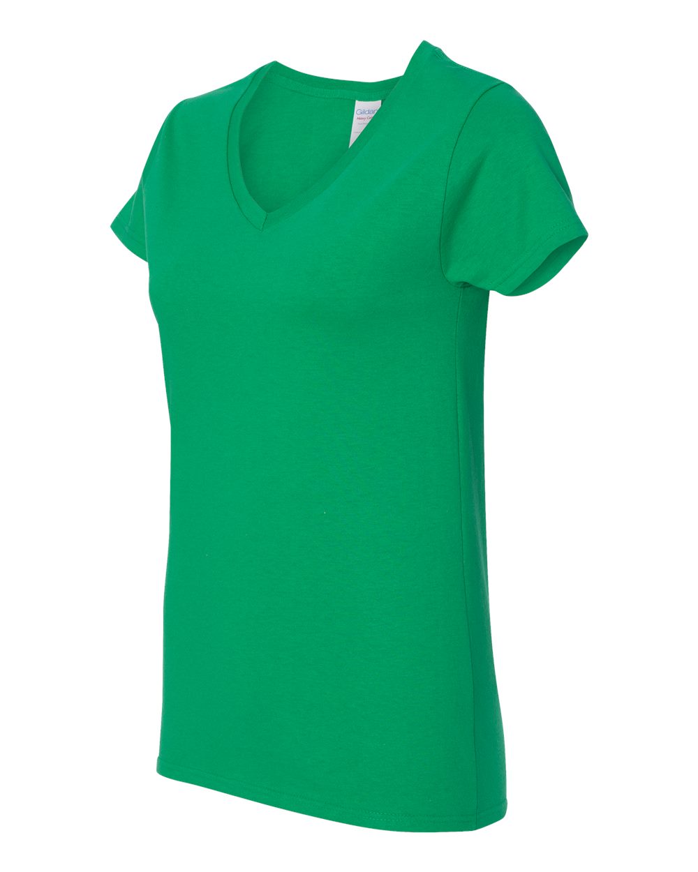 Gildan Women's Heavy Cotton™ V-Neck T-Shirt - 5V00L Irish Green