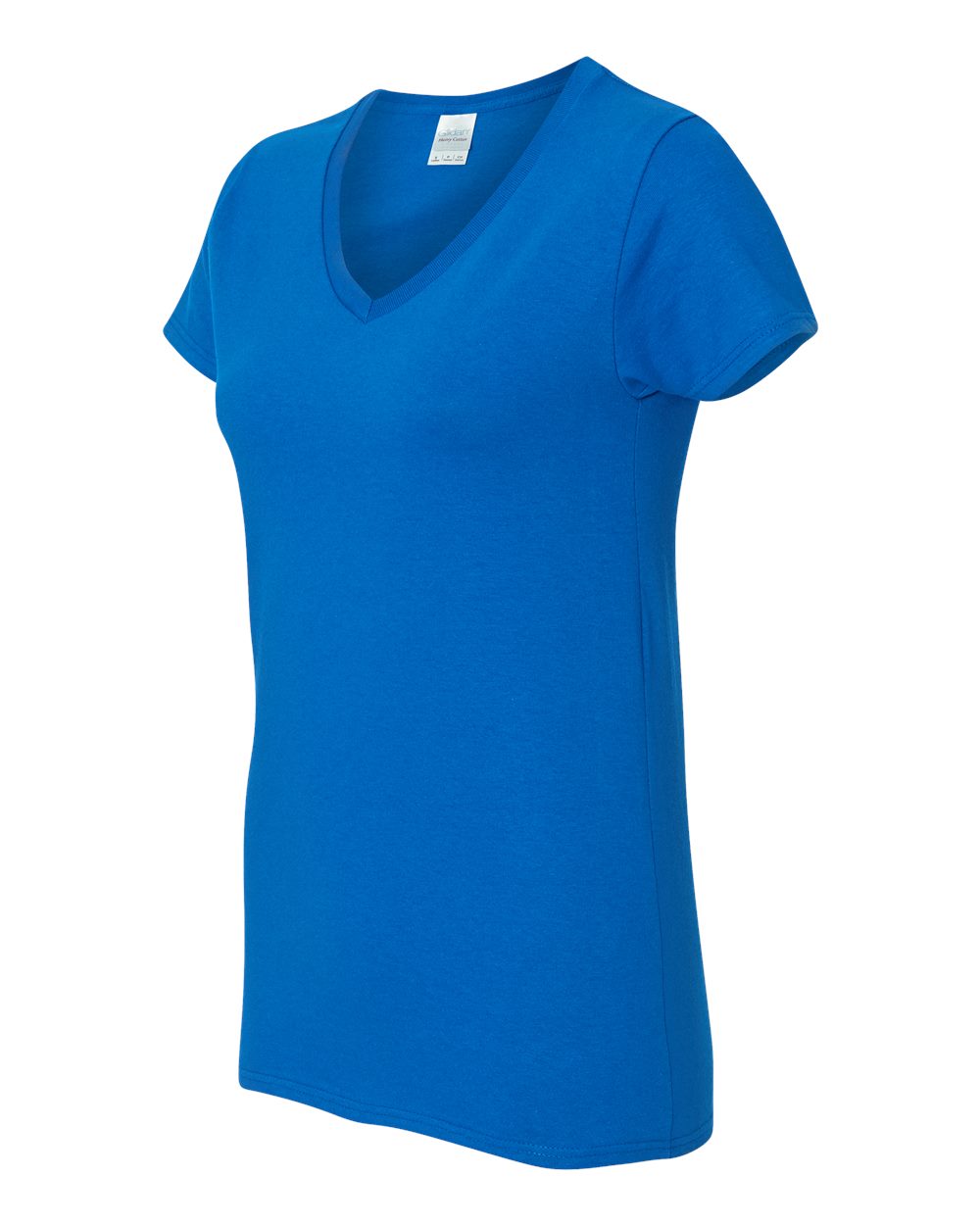 Gildan Women's Heavy Cotton™ V-Neck T-Shirt - 5V00L Royal