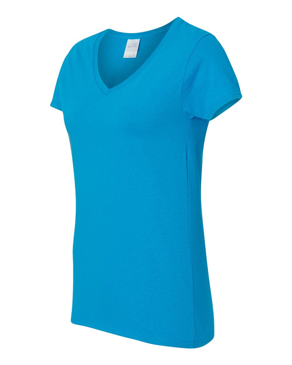 Gildan Women's Heavy Cotton™ V-Neck T-Shirt - 5V00L Sapphire
