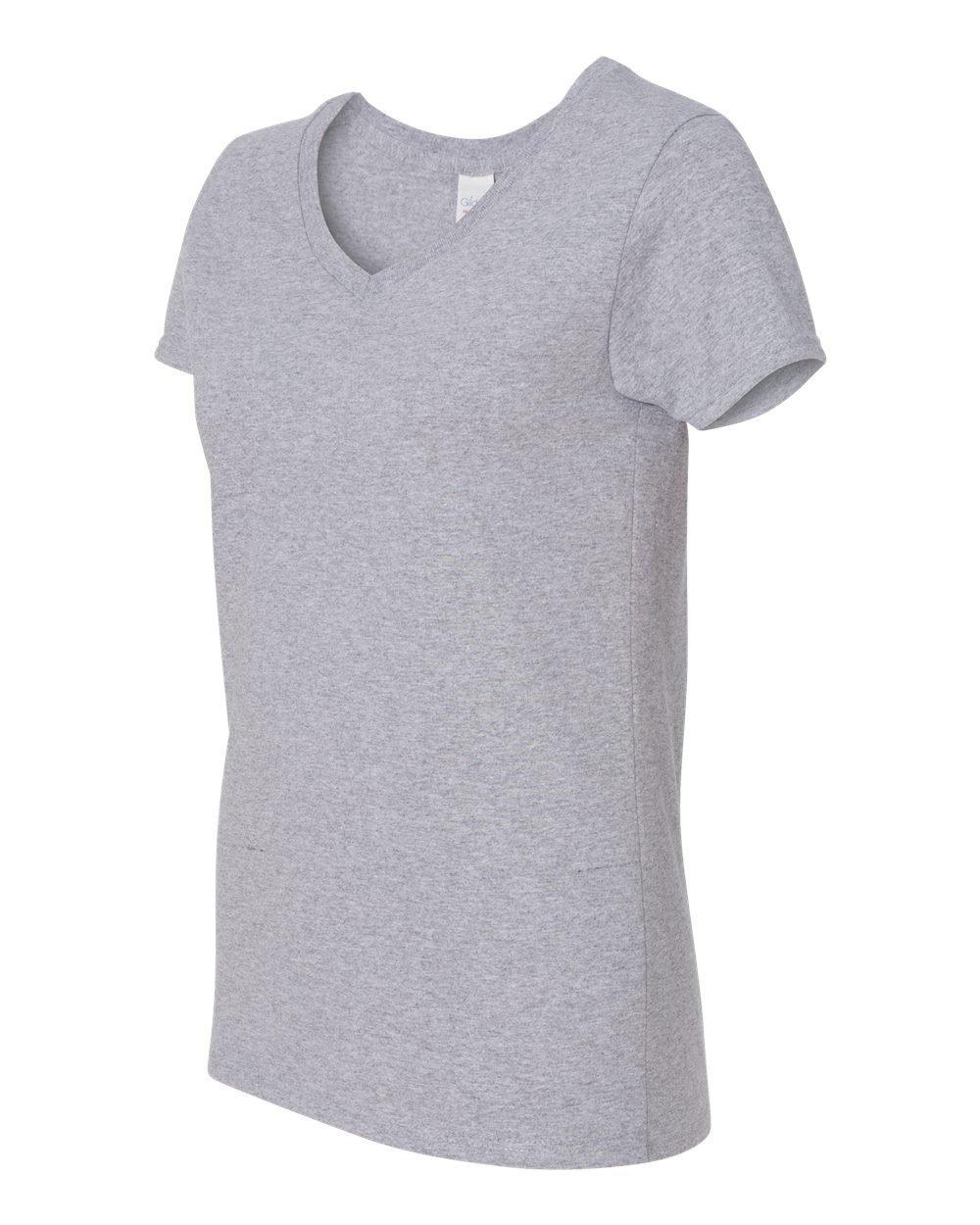 Gildan Women's Heavy Cotton™ V-Neck T-Shirt - 5V00L Sport Grey