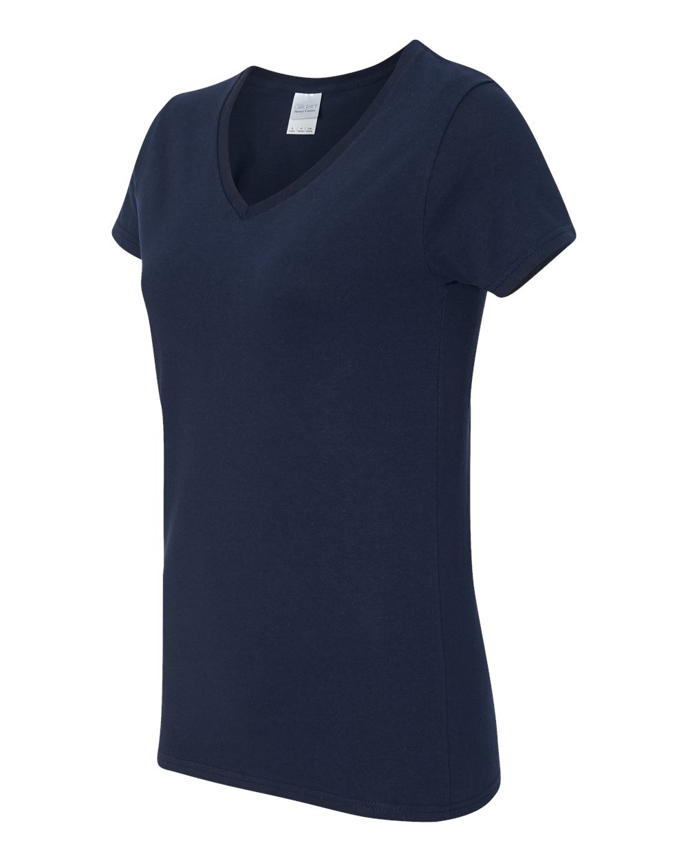 Gildan Women's Heavy Cotton™ V-Neck T-Shirt - 5V00L Navy