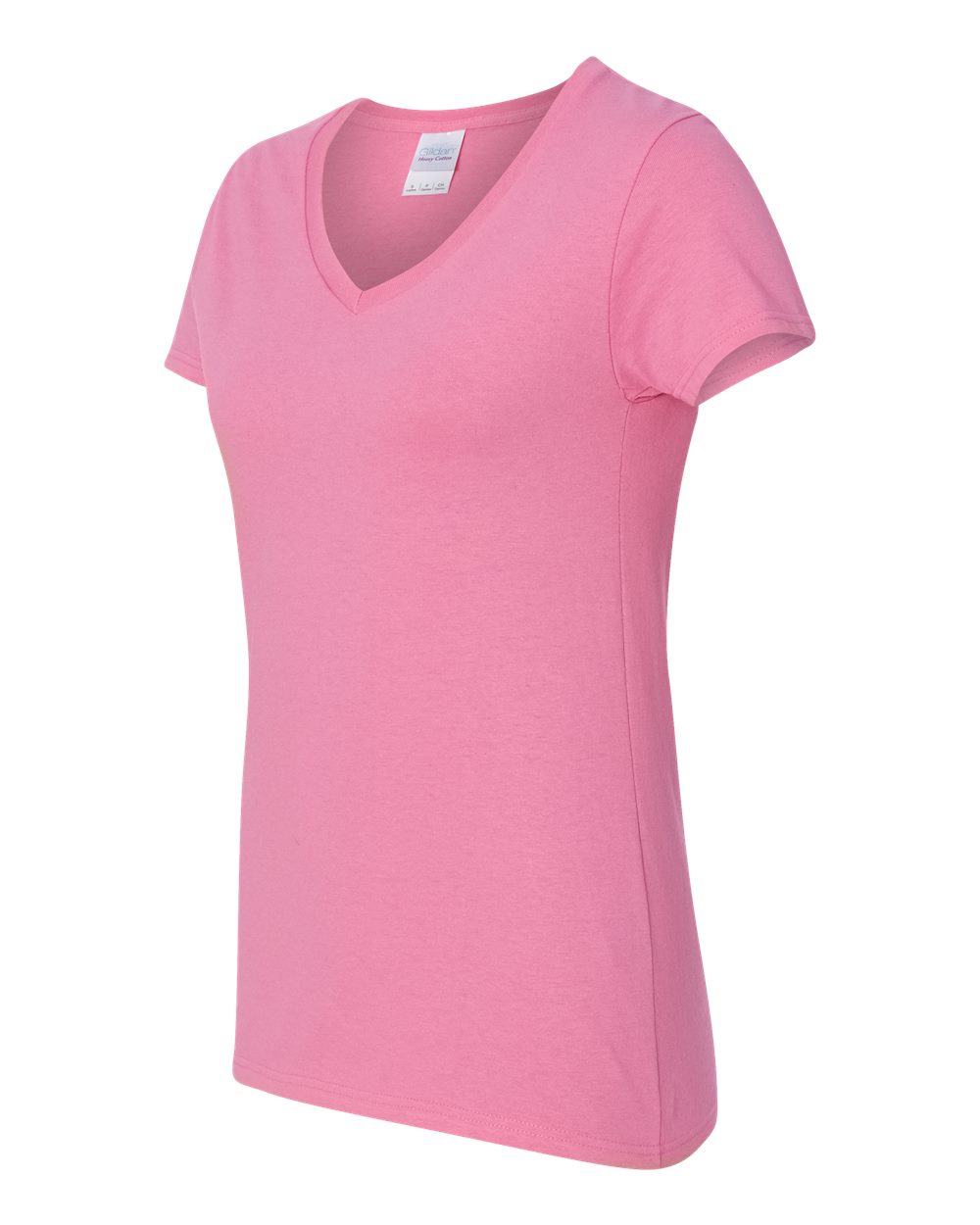 Gildan Women's Heavy Cotton™ V-Neck T-Shirt - 5V00L Azalea