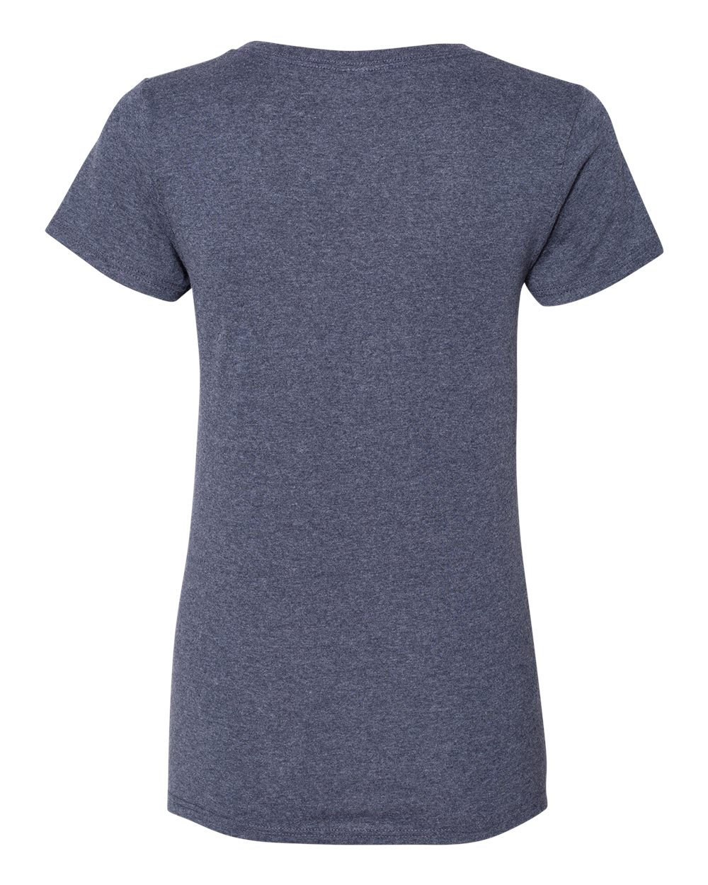 Gildan Women's Heavy Cotton™ V-Neck T-Shirt - 5V00L Heather Navy