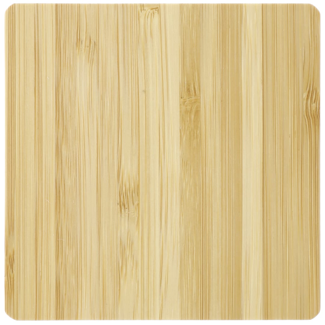 FSC&#174; 100% Bamboo Wireless Charge Pad w/Dual Output - 7143-06 Natural