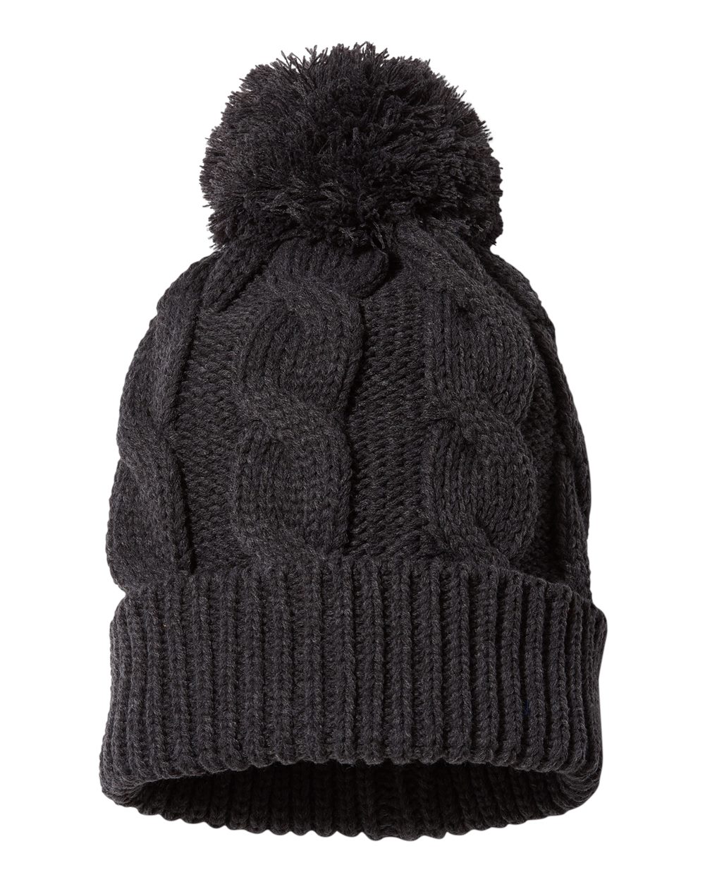 Richardson Chunk Twist Cuffed Beanie - 141R Heather Charcoal