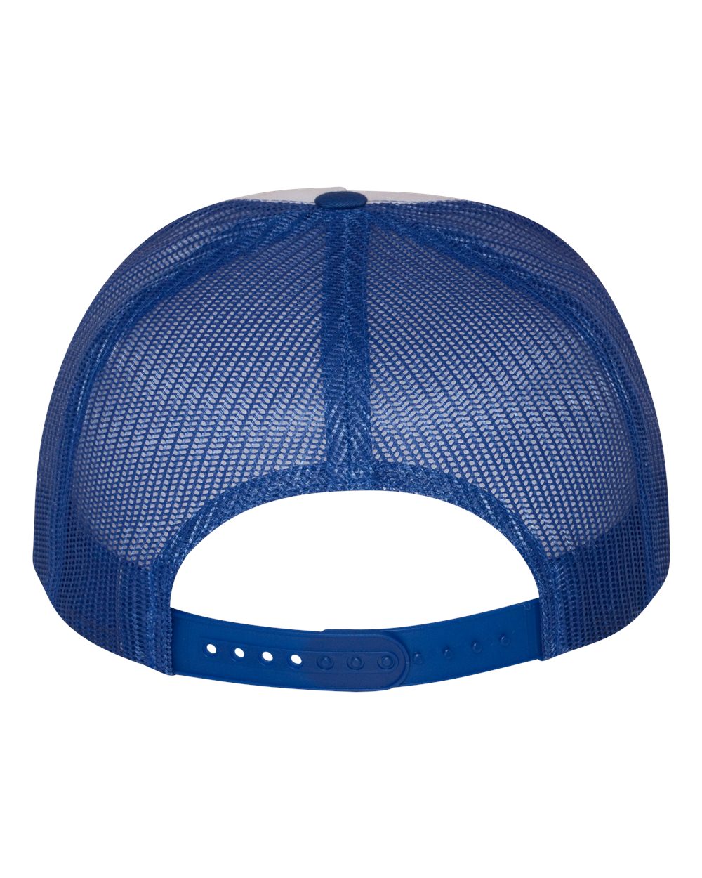 YP Classics Five-Panel Classic Trucker Cap - 6006 Royal- White- Royal