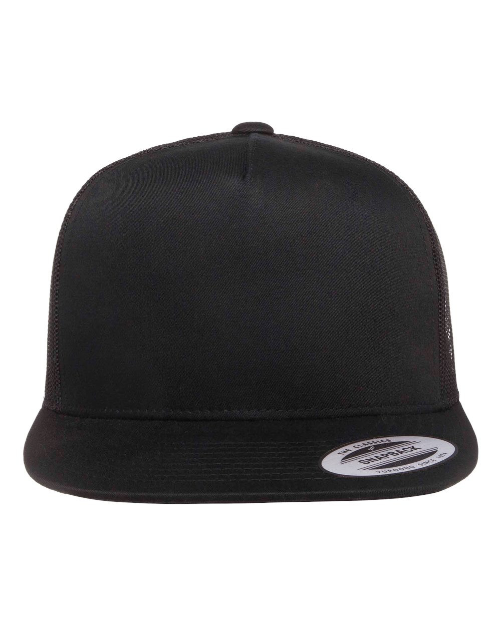 YP Classics Classic Five-Panel Trucker Cap - 6006 Black