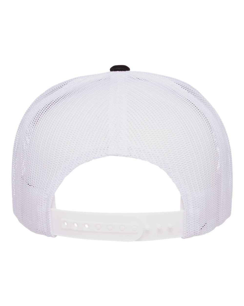 YP Classics Classic Five-Panel Trucker Cap - 6006 Black- White