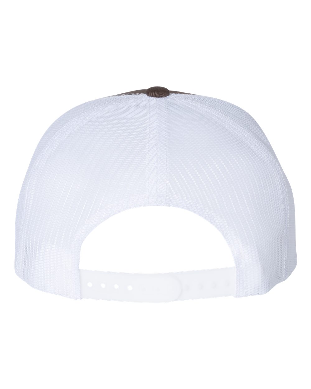 YP Classics Classic Five-Panel Trucker Cap - 6006 Brown- White
