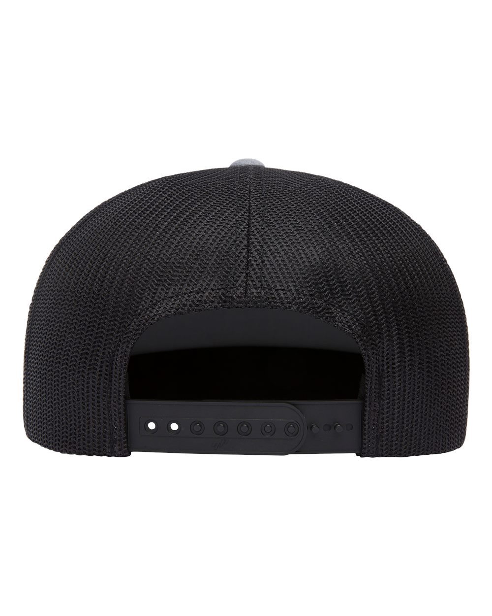 YP Classics Classic Five-Panel Trucker Cap - 6006 Heather- Black