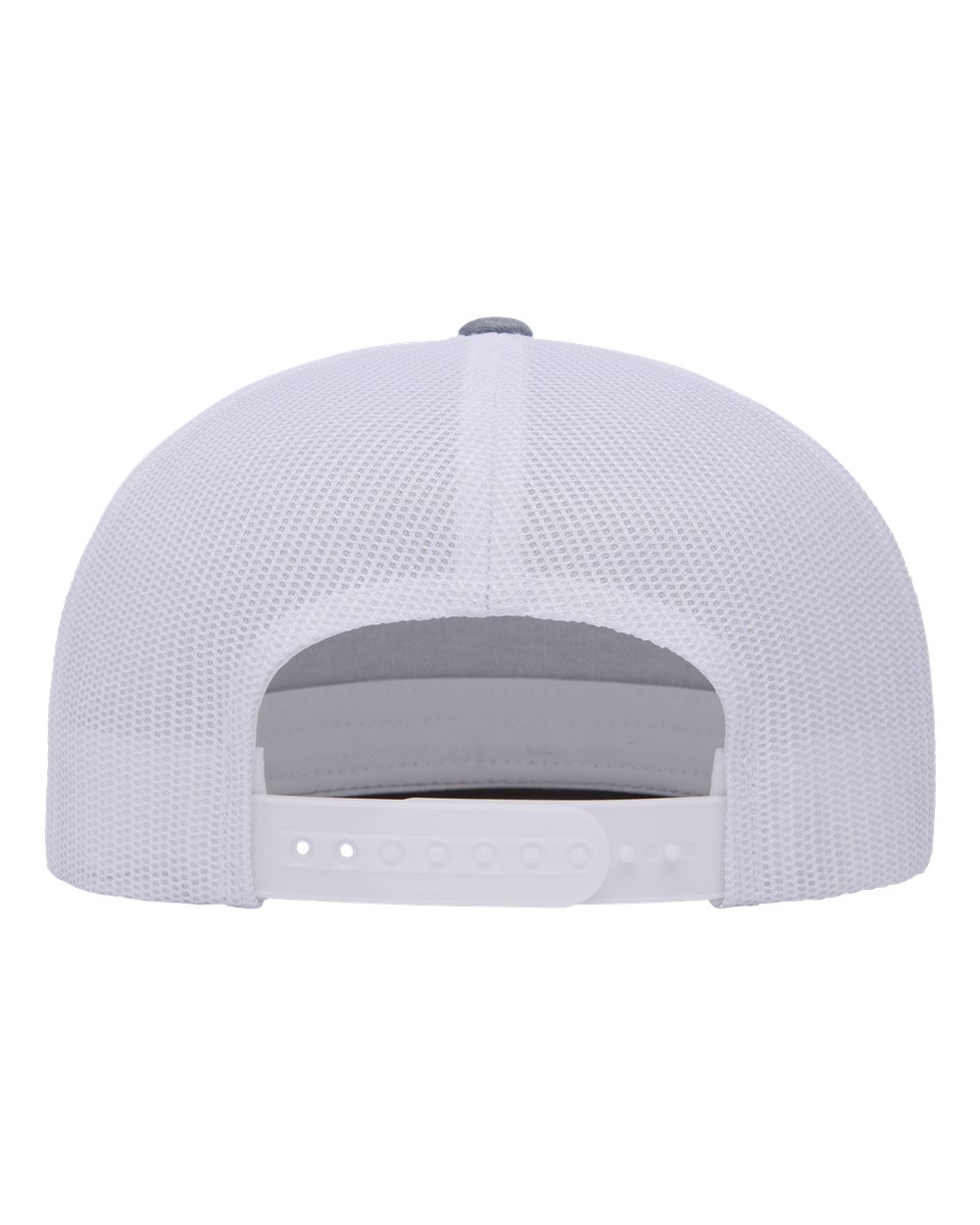 YP Classics Classic Five-Panel Trucker Cap - 6006 Heather- White