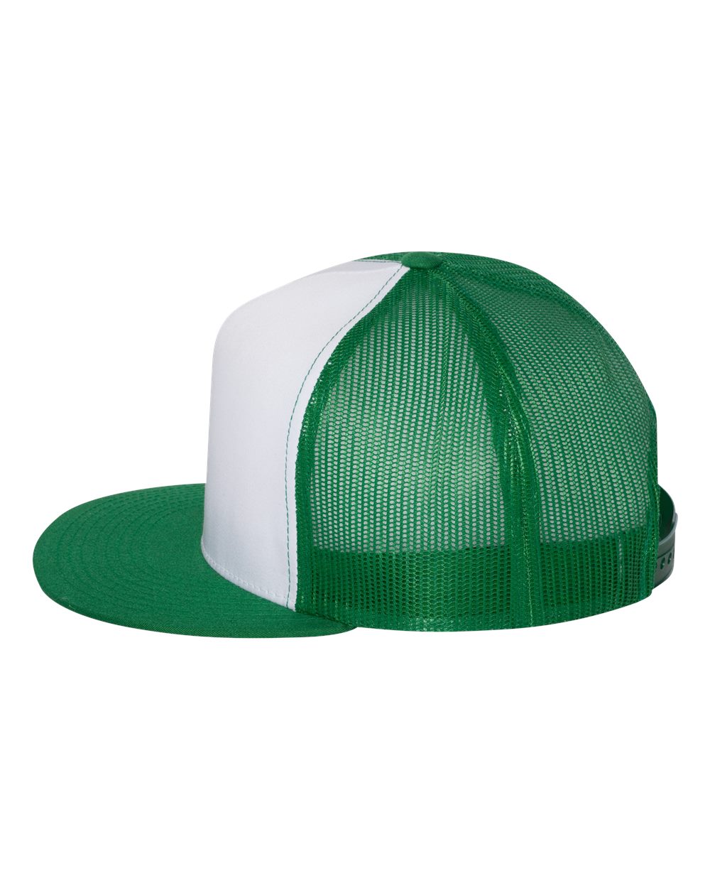 YP Classics Classic Five-Panel Trucker Cap - 6006 Kelly- White- Kelly