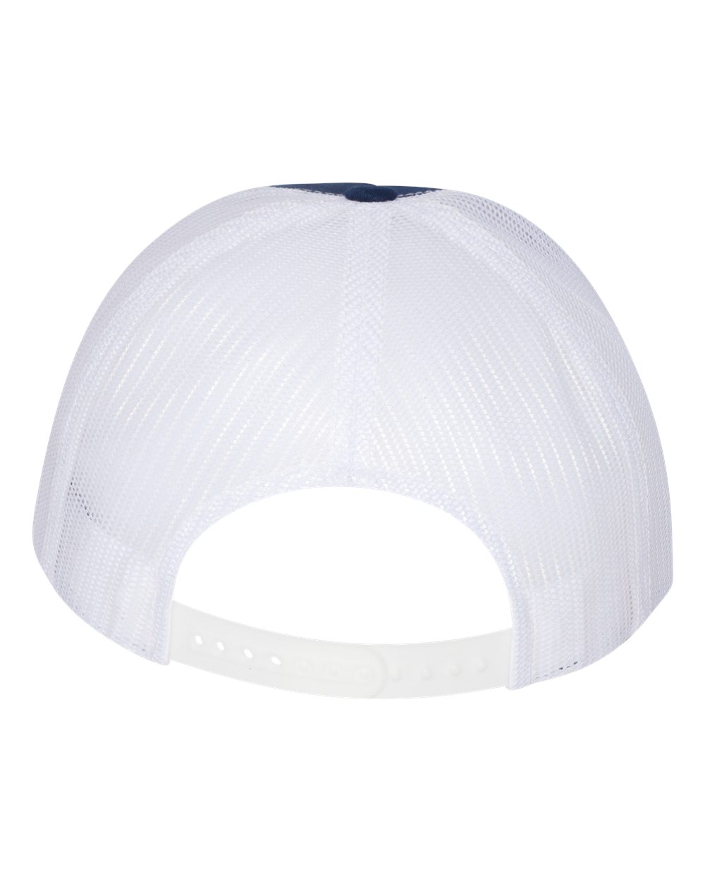 YP Classics Classic Five-Panel Trucker Cap - 6006 Navy- White