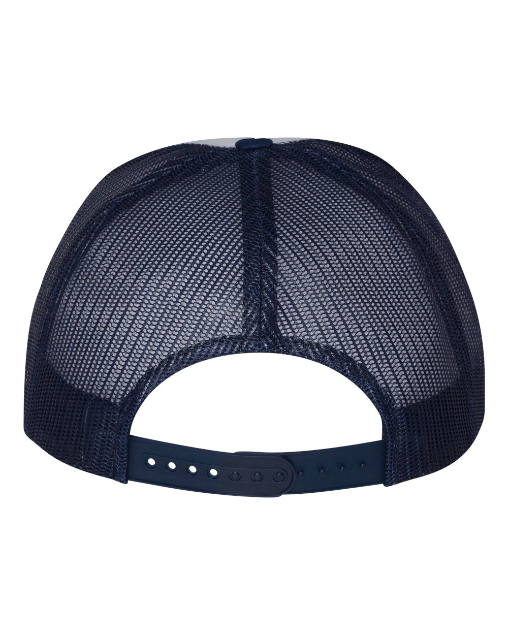 YP Classics Classic Five-Panel Trucker Cap - 6006 Navy- White- Navy