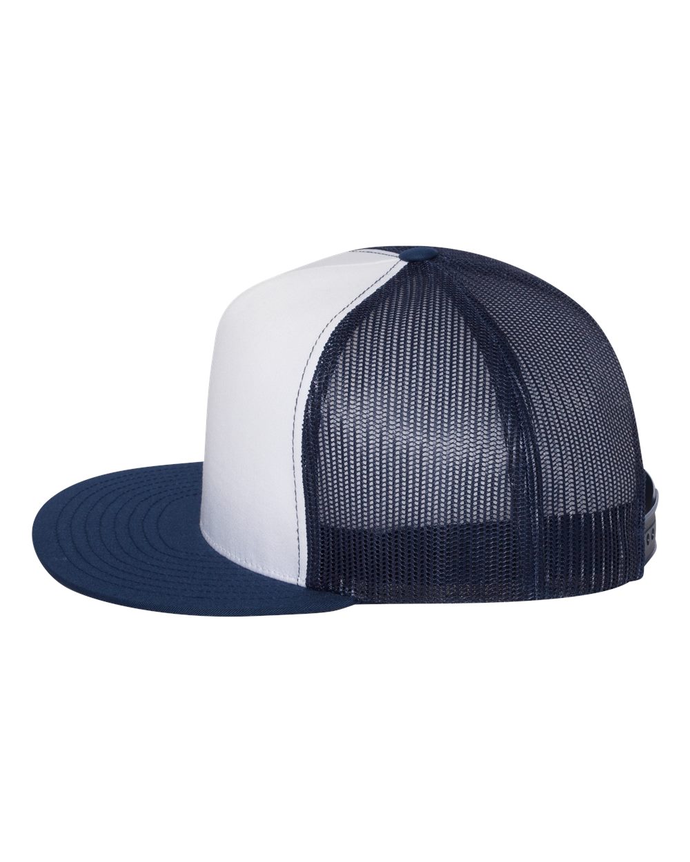 YP Classics Classic Five-Panel Trucker Cap - 6006 Navy- White- Navy