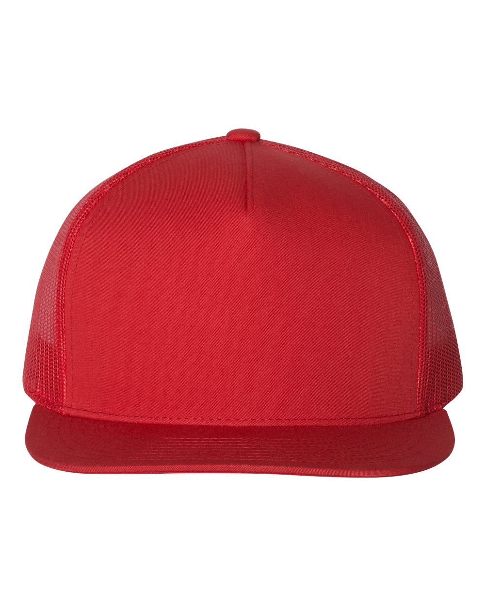 YP Classics Classic Five-Panel Trucker Cap - 6006 Red