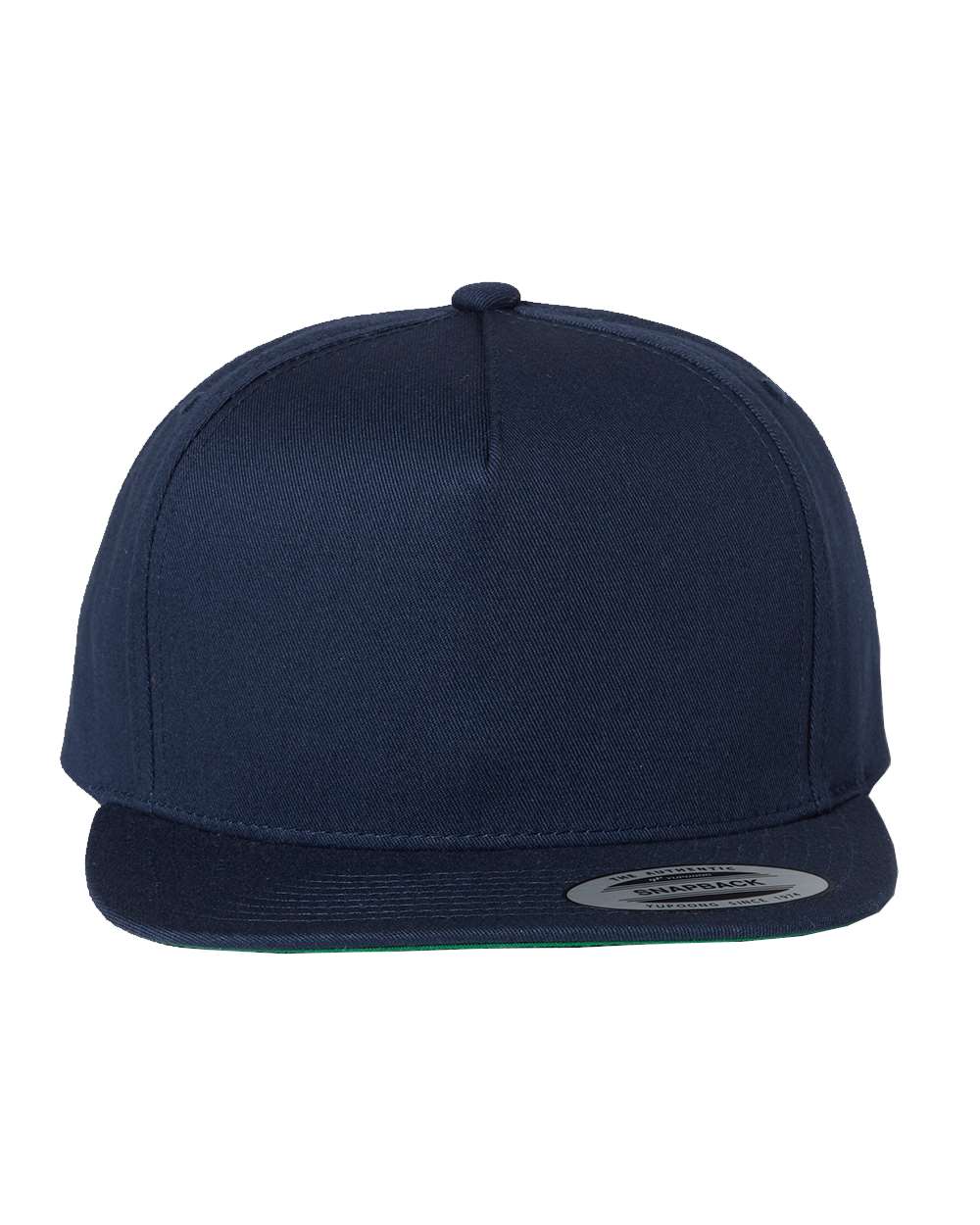 YP Classics Five-Panel Cotton Twill Snapback Cap - 6007 Navy