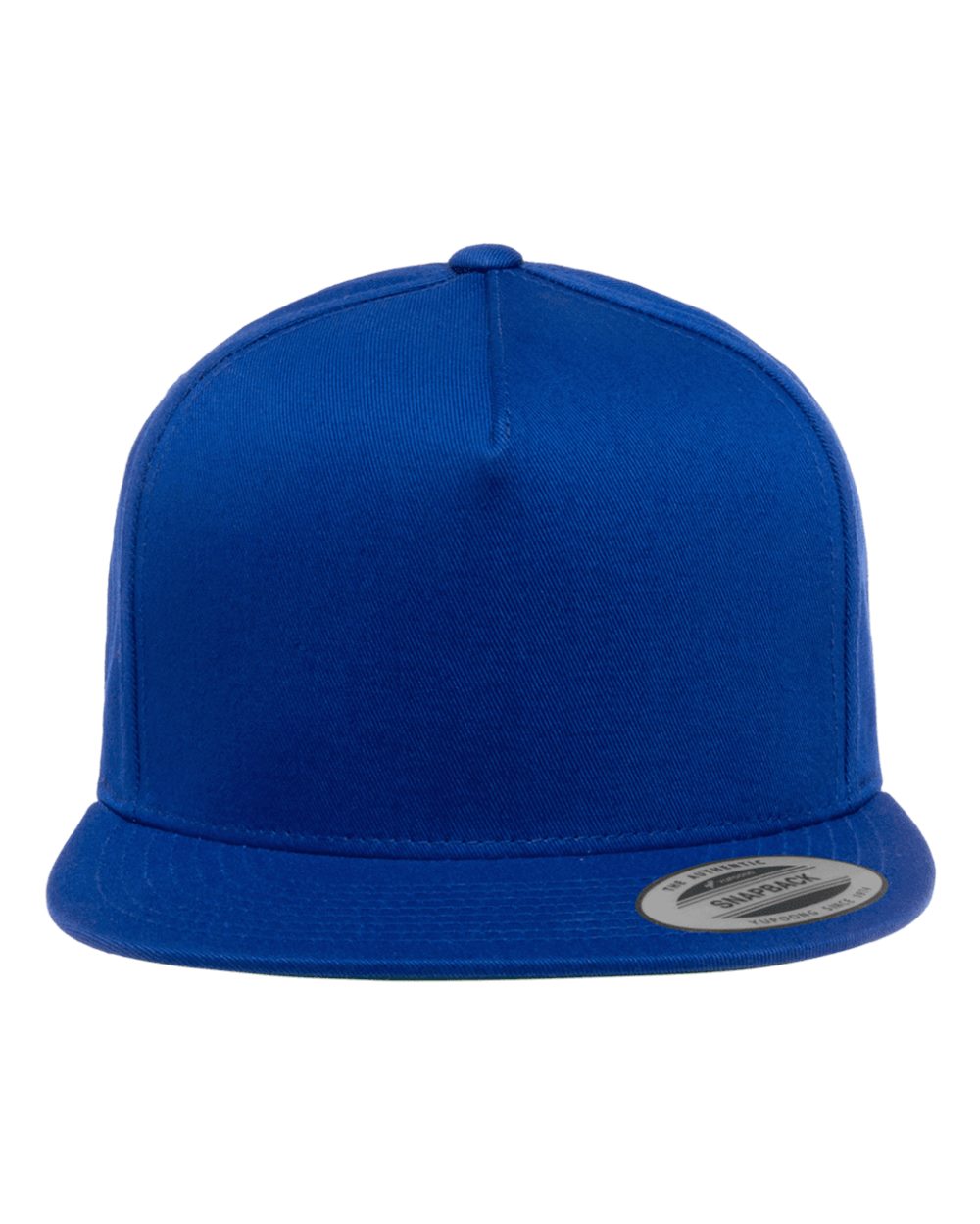 YP Classics Five-Panel Cotton Twill Snapback Cap - 6007 Royal Blue