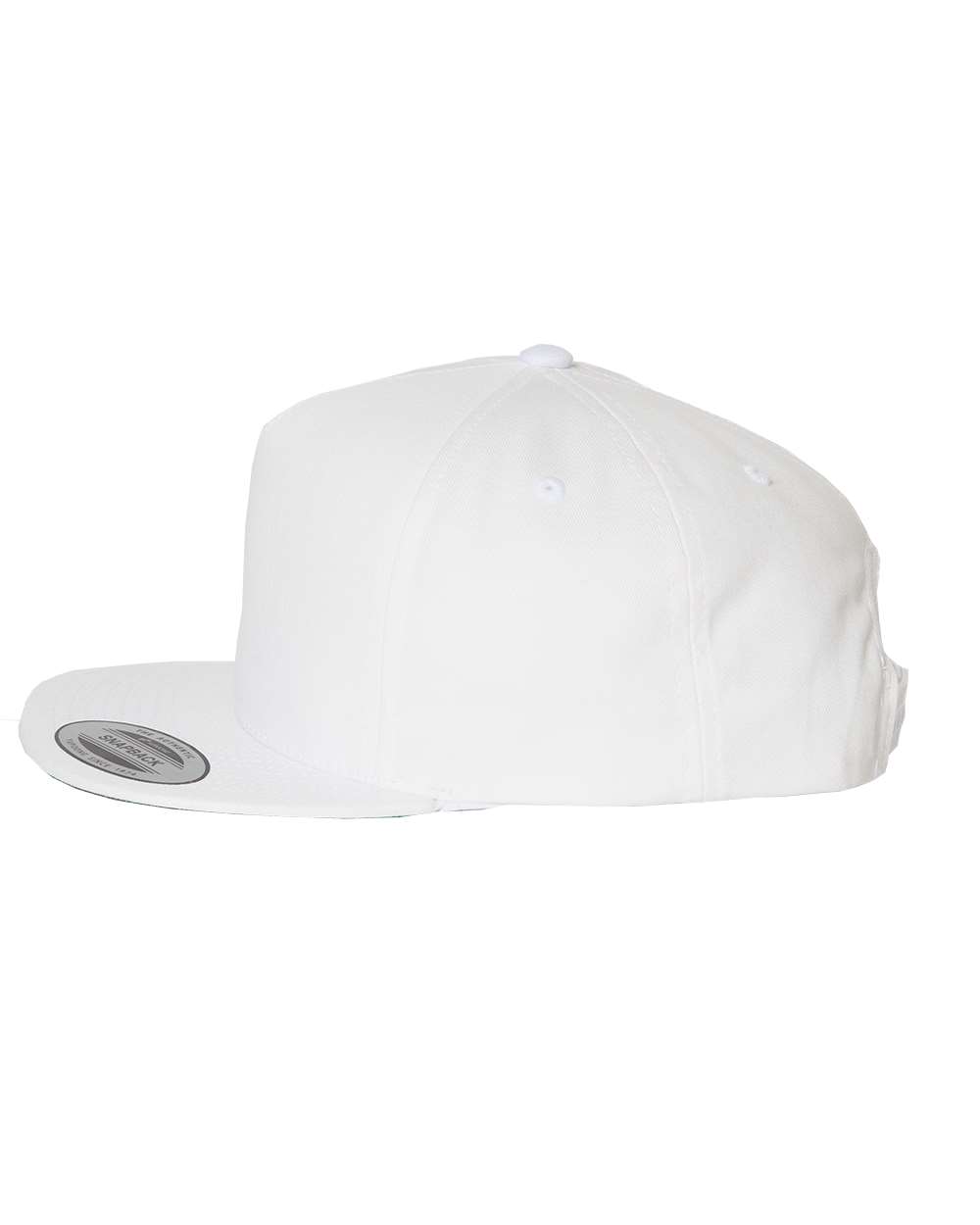 YP Classics Five-Panel Cotton Twill Snapback Cap - 6007 White