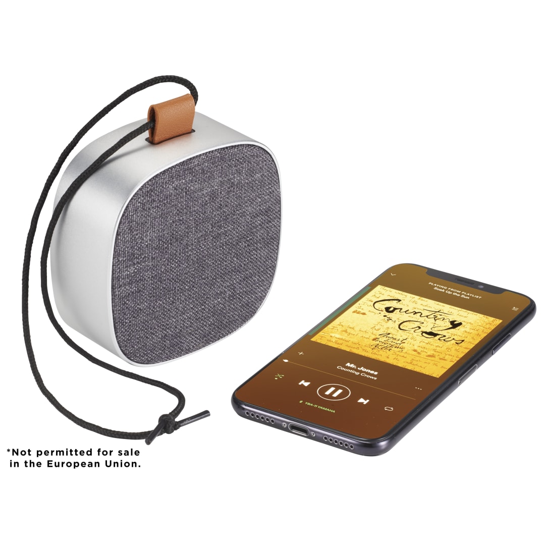 Tahoe Metal &amp; Fabric Waterproof Bluetooth Speaker - 7197-01 Gray