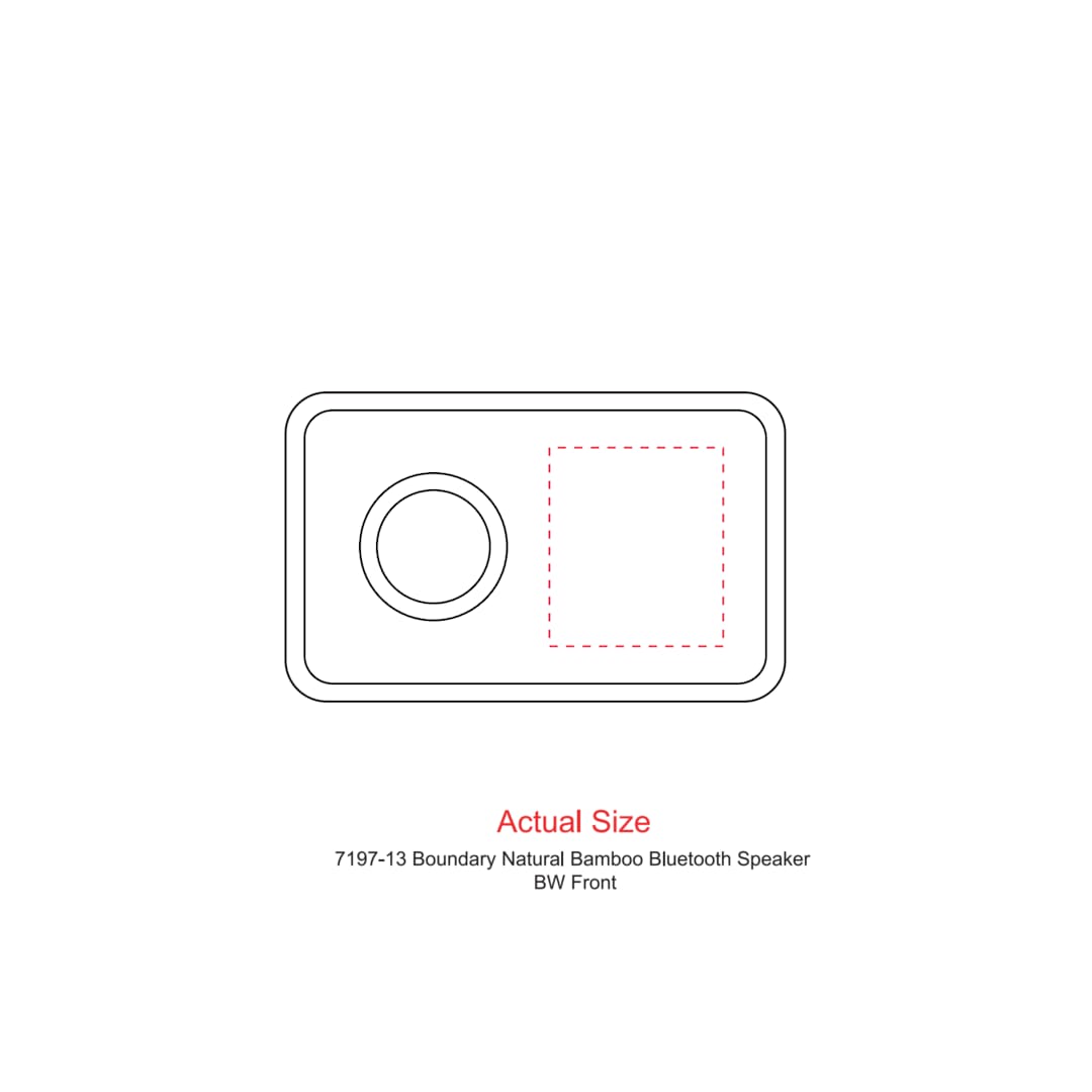 Boundary Natural Bamboo Bluetooth Speaker - 7197-13 Natural