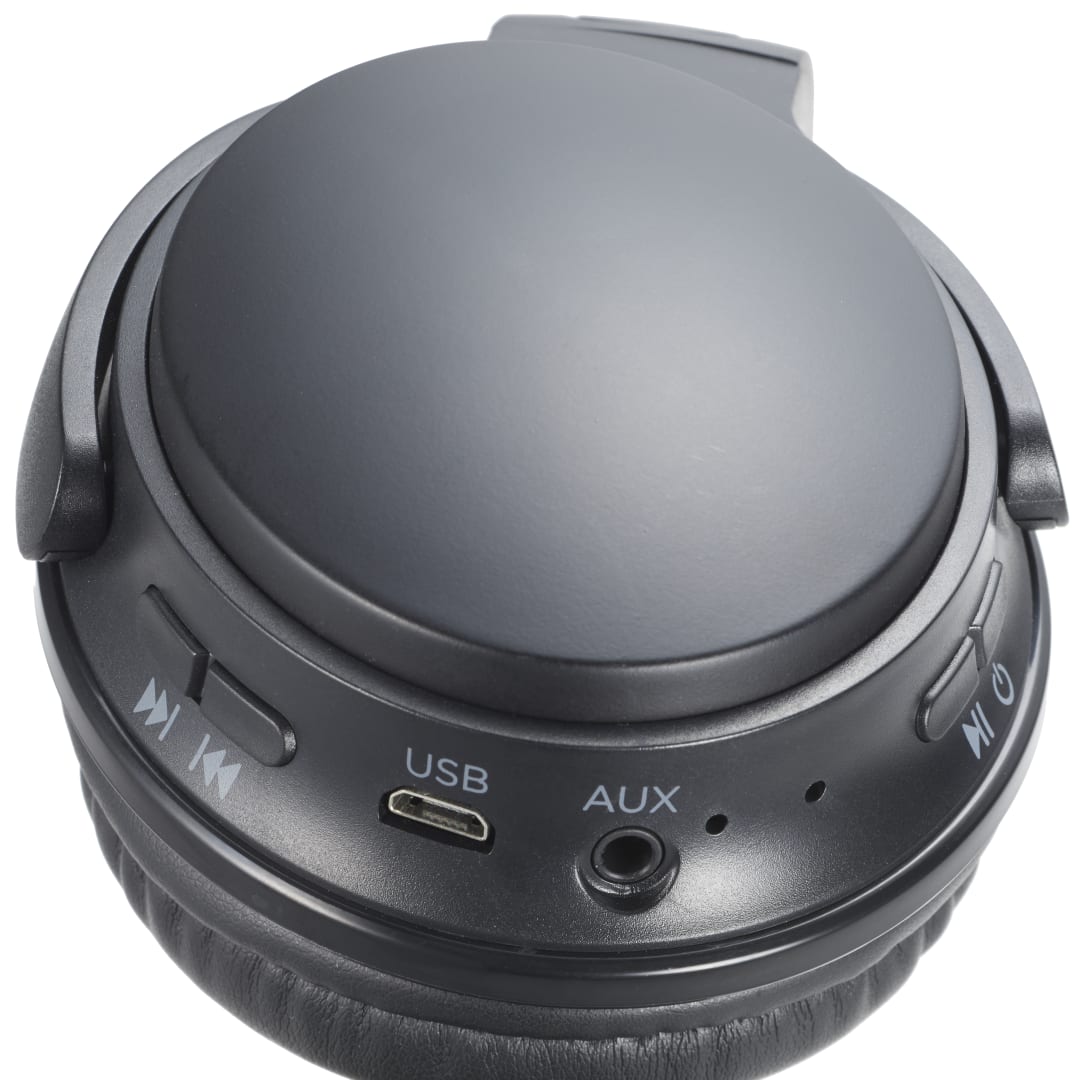 Light Up Logo Bluetooth Headphones - 7197-17 Black