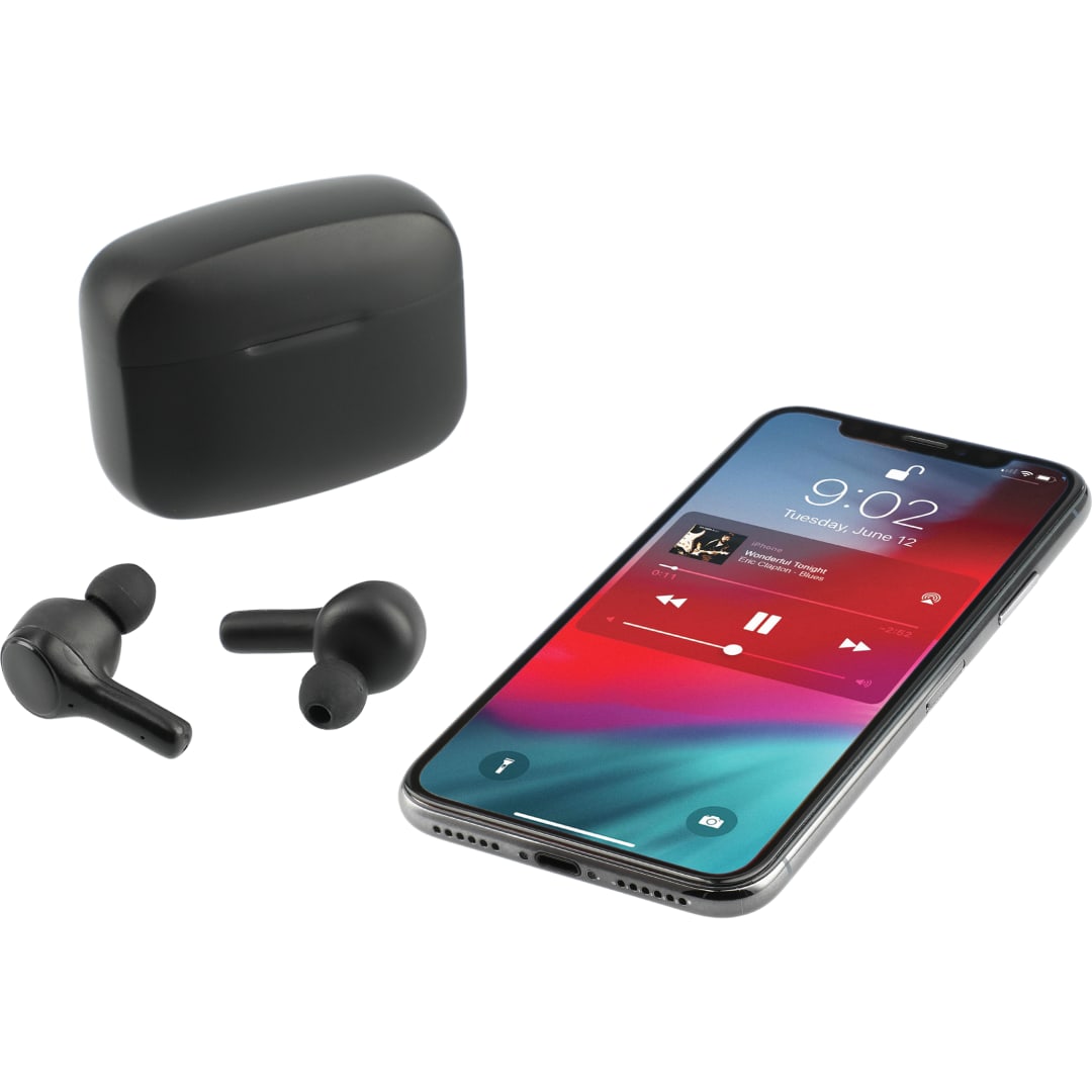 A'Ray True Wireless Auto Pair Earbuds with ANC. - 7197-42 Black
