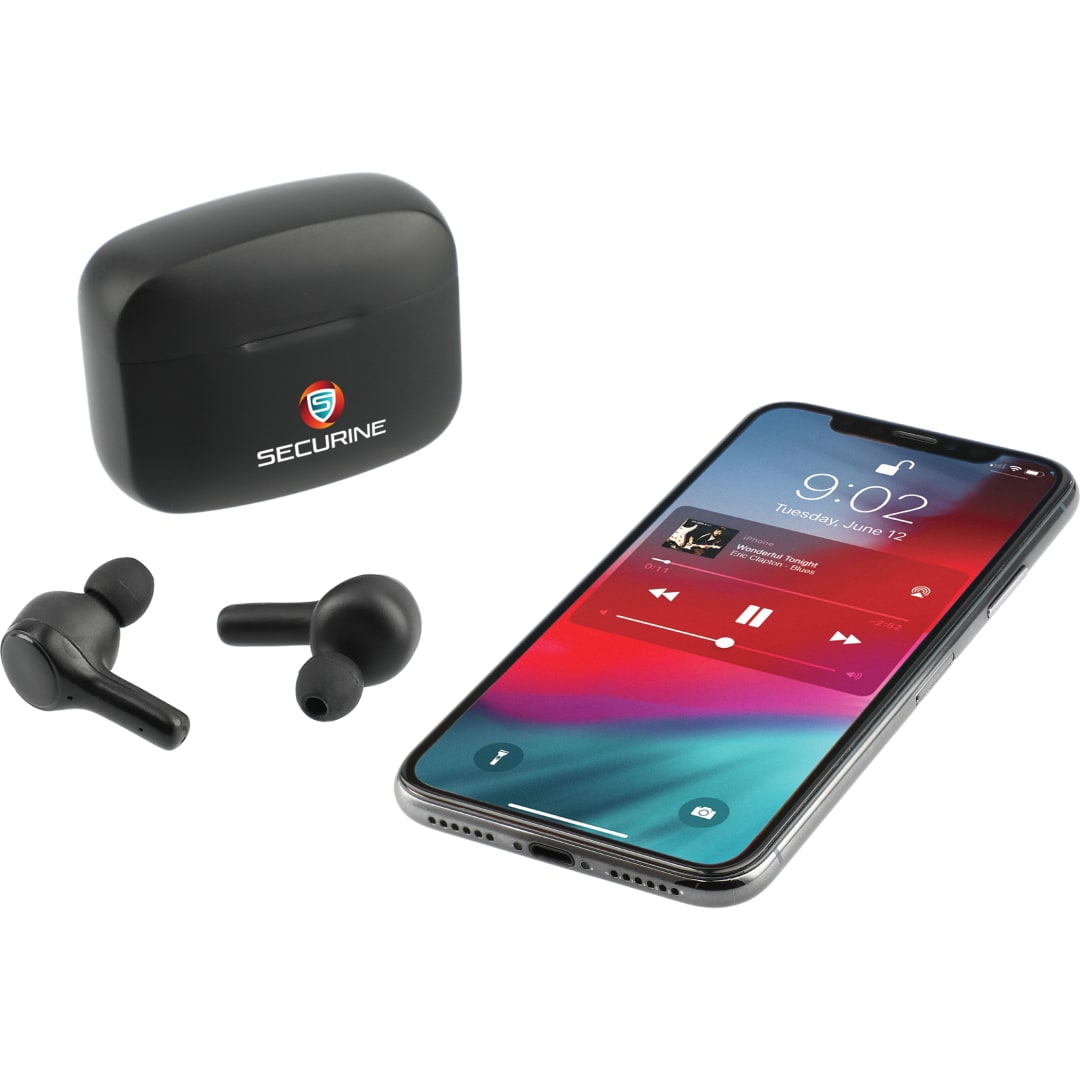 A'Ray True Wireless Auto Pair Earbuds with ANC. - 7197-42 Black