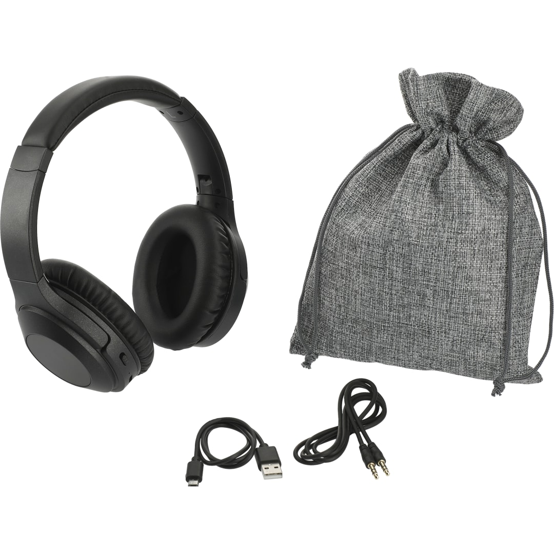 Hush Active Noise Cancellation Bluetooth Headphone - 7197-47 Black