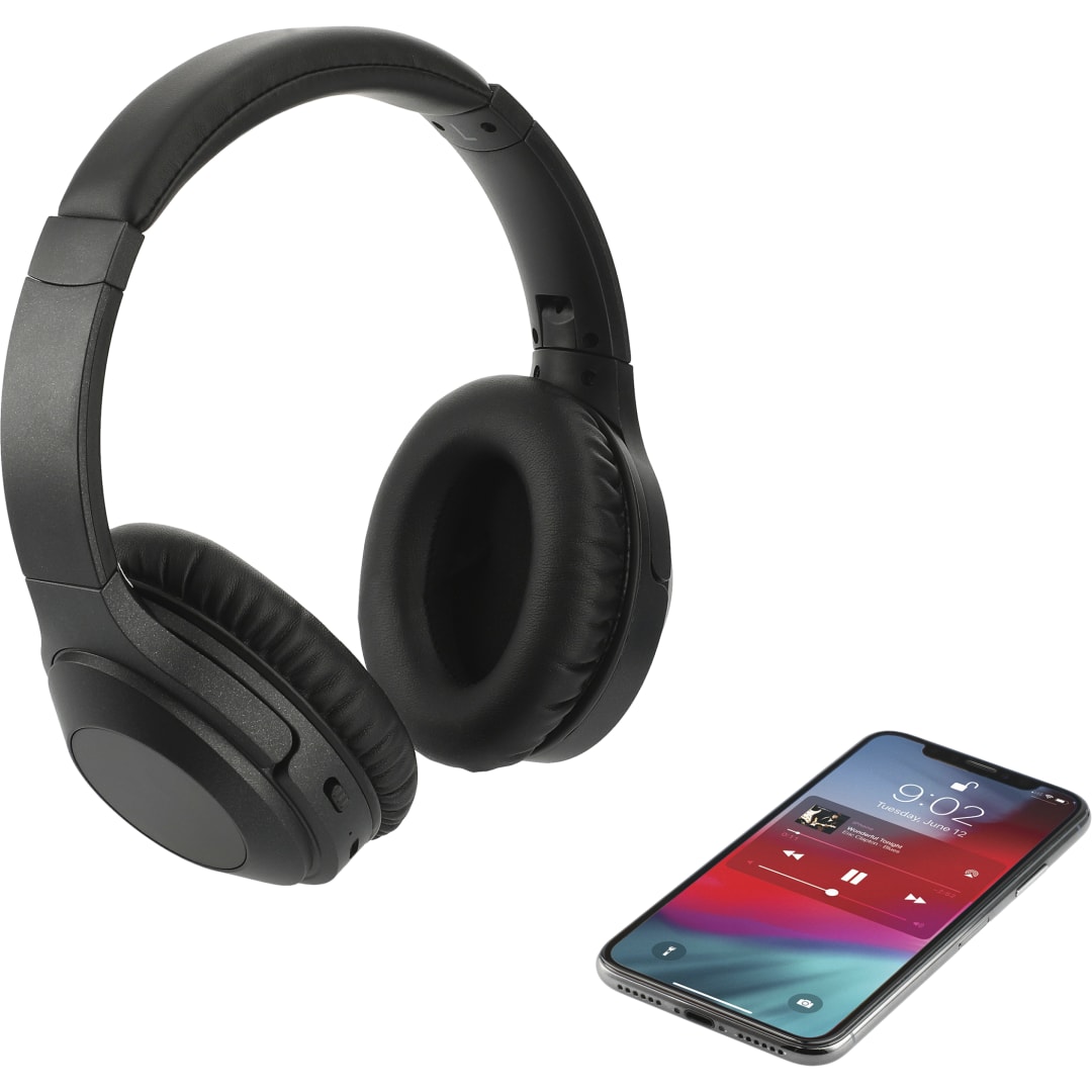 Hush Active Noise Cancellation Bluetooth Headphone - 7197-47 Black