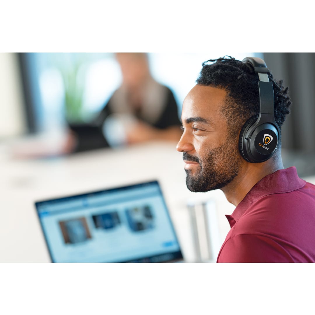 Hush Active Noise Cancellation Bluetooth Headphone - 7197-47 Black