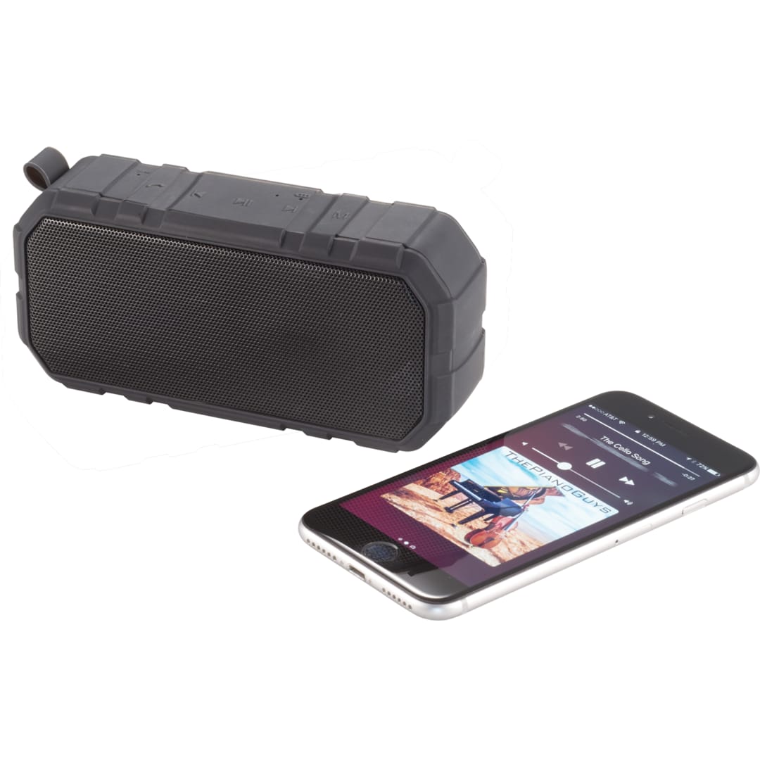 Brick Outdoor Waterproof Bluetooth Speaker - 7198-26 Black