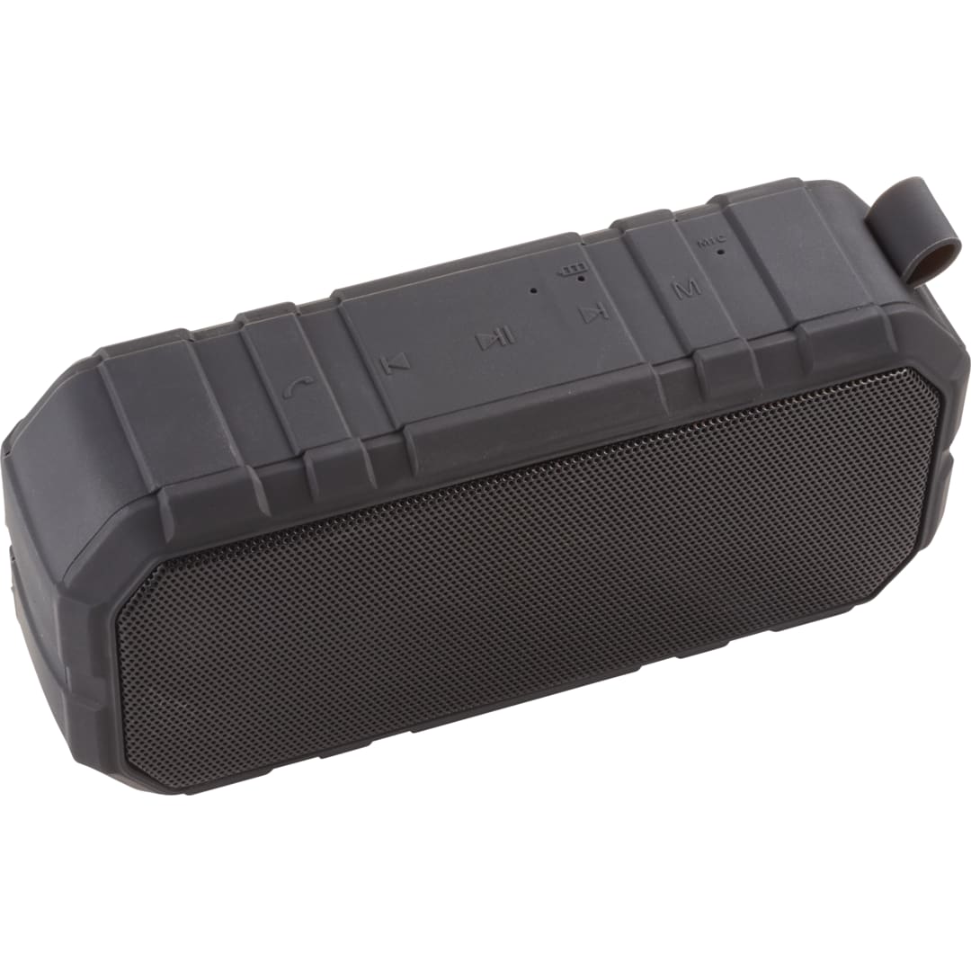 Brick Outdoor Waterproof Bluetooth Speaker - 7198-26 Black