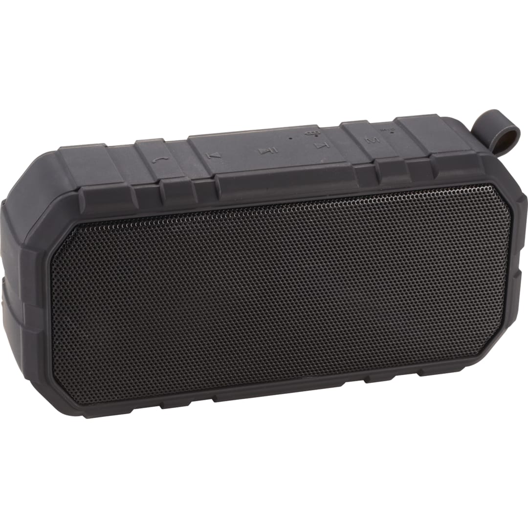 Brick Outdoor Waterproof Bluetooth Speaker - 7198-26 Black