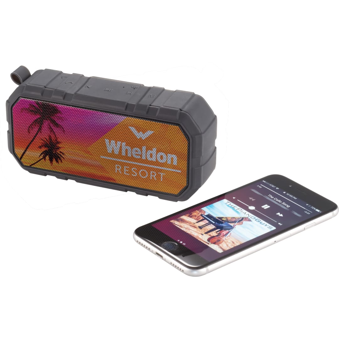 Brick Outdoor Waterproof Bluetooth Speaker - 7198-26 Black