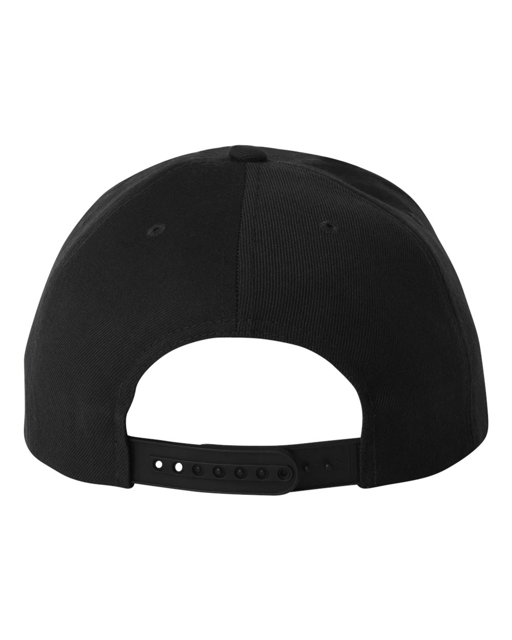 YP Classics Premium Flat Bill Snapback Cap - 6089M Black